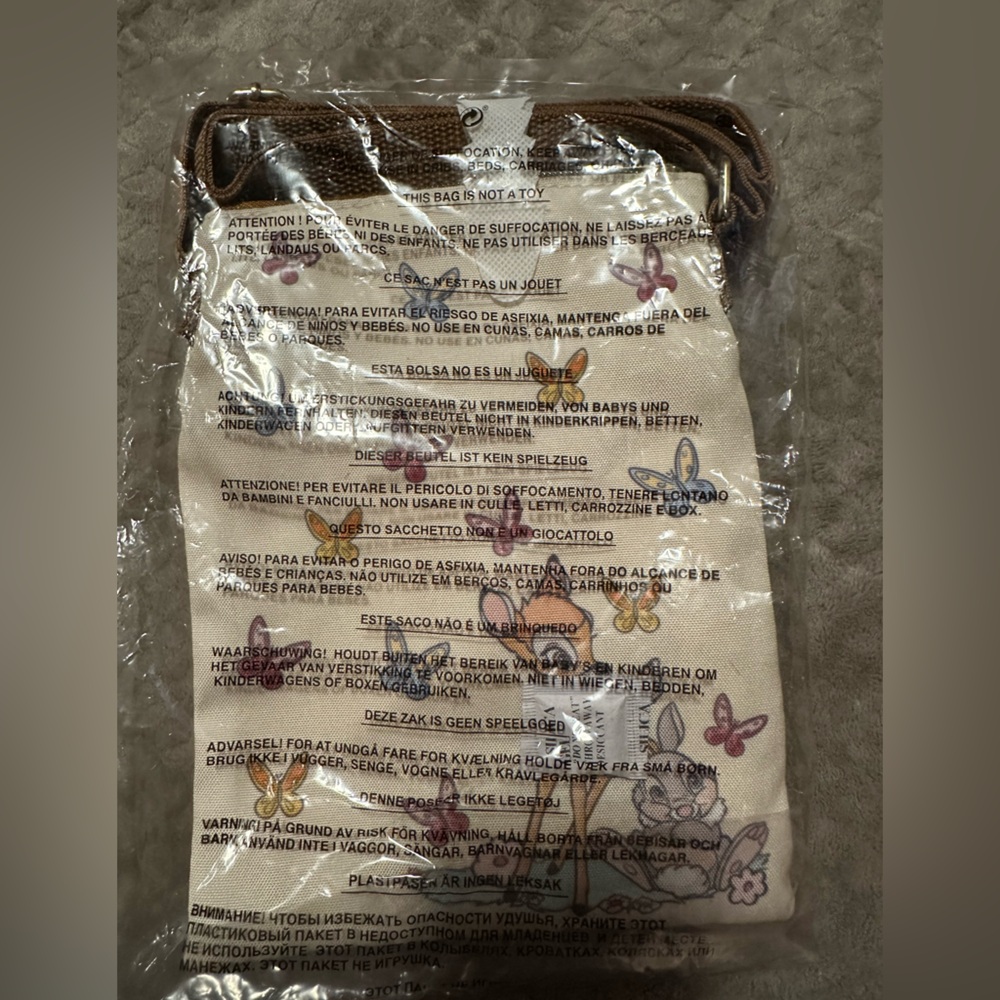 Disney Crossbody Bag - Cream with Brown Strap - Picture 3 of 3